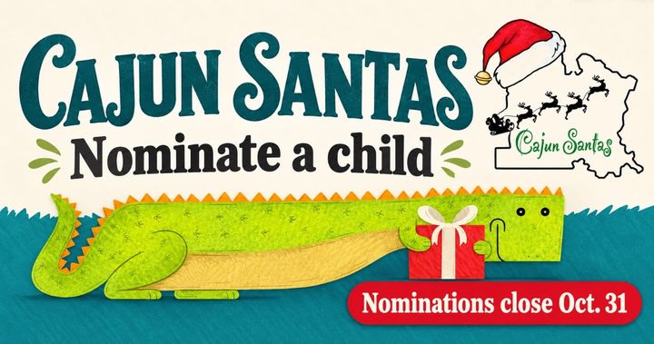 Cajun Santas accepting Christmas gift nominations through Oct. 31