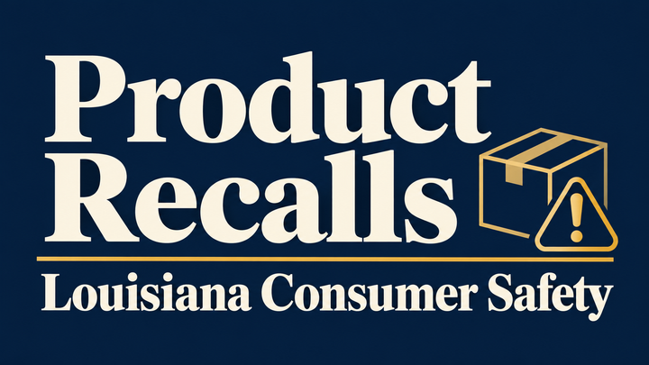 Multiple recalls raise safety concerns for Louisiana consumers