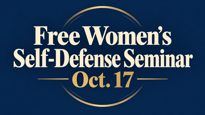 Free Women’s Self-Defense Seminar set for Oct. 17