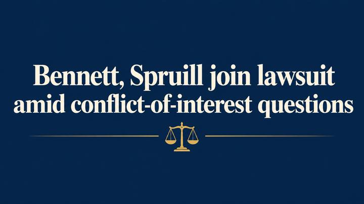 Bennett, Spruill join lawsuit amid questions about possible conflict of interest