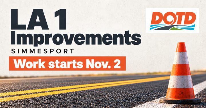 $5.1 million LA 1 repairs start Monday: What Simmesport drivers need to know