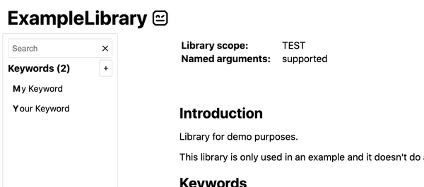Astuce : générer la documentation des keywords