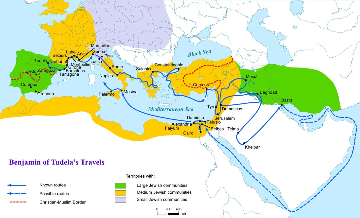 “A Commerical Market for All Nations”: Benjamin of Tudela’s Descriptions of Baghdad and Alexandria