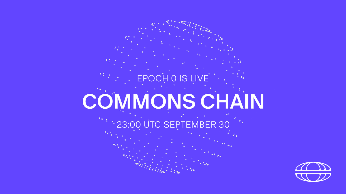 Commons Chain Staking: Epoch 0 Is Live