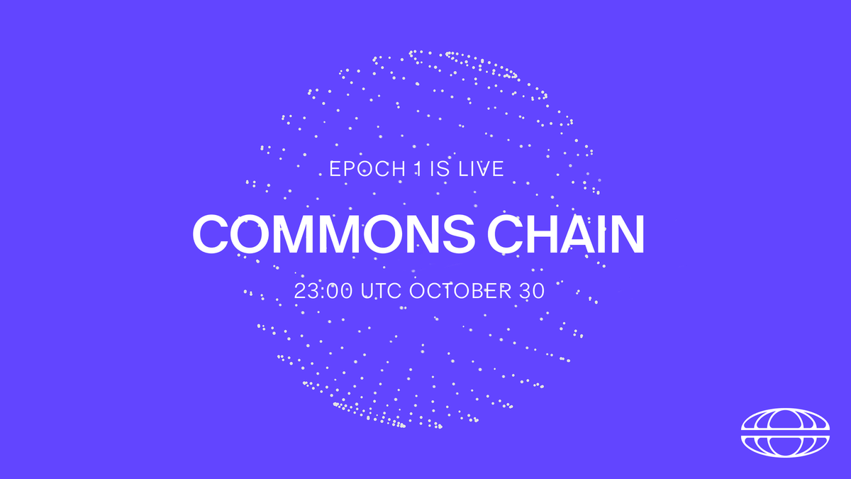 Commons Chain Staking: Epoch 1 Is Live
