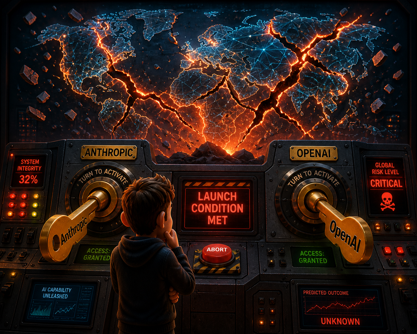 Two keys must turn simultaneously