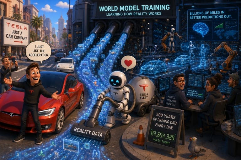 Every Tesla Is Basically A Roomba For Reality