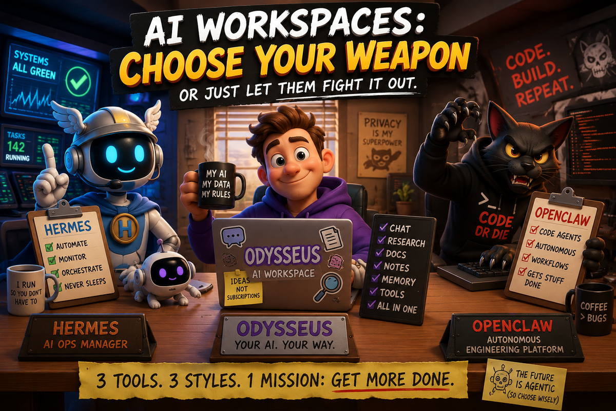 What Is Odysseus? PewDiePie's Self-Hosted AI, and How It Stacks Up Against Hermes and OpenClaw
