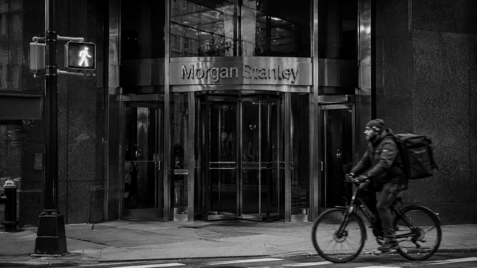 Morgan Stanley headquarters Times Square morning