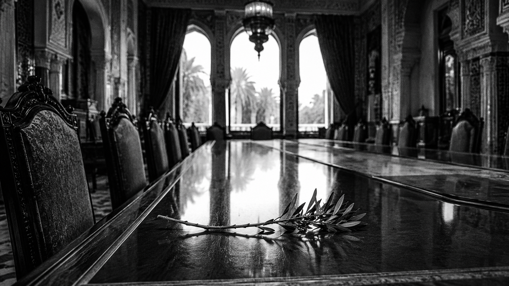 Diplomatic table olive branch palace