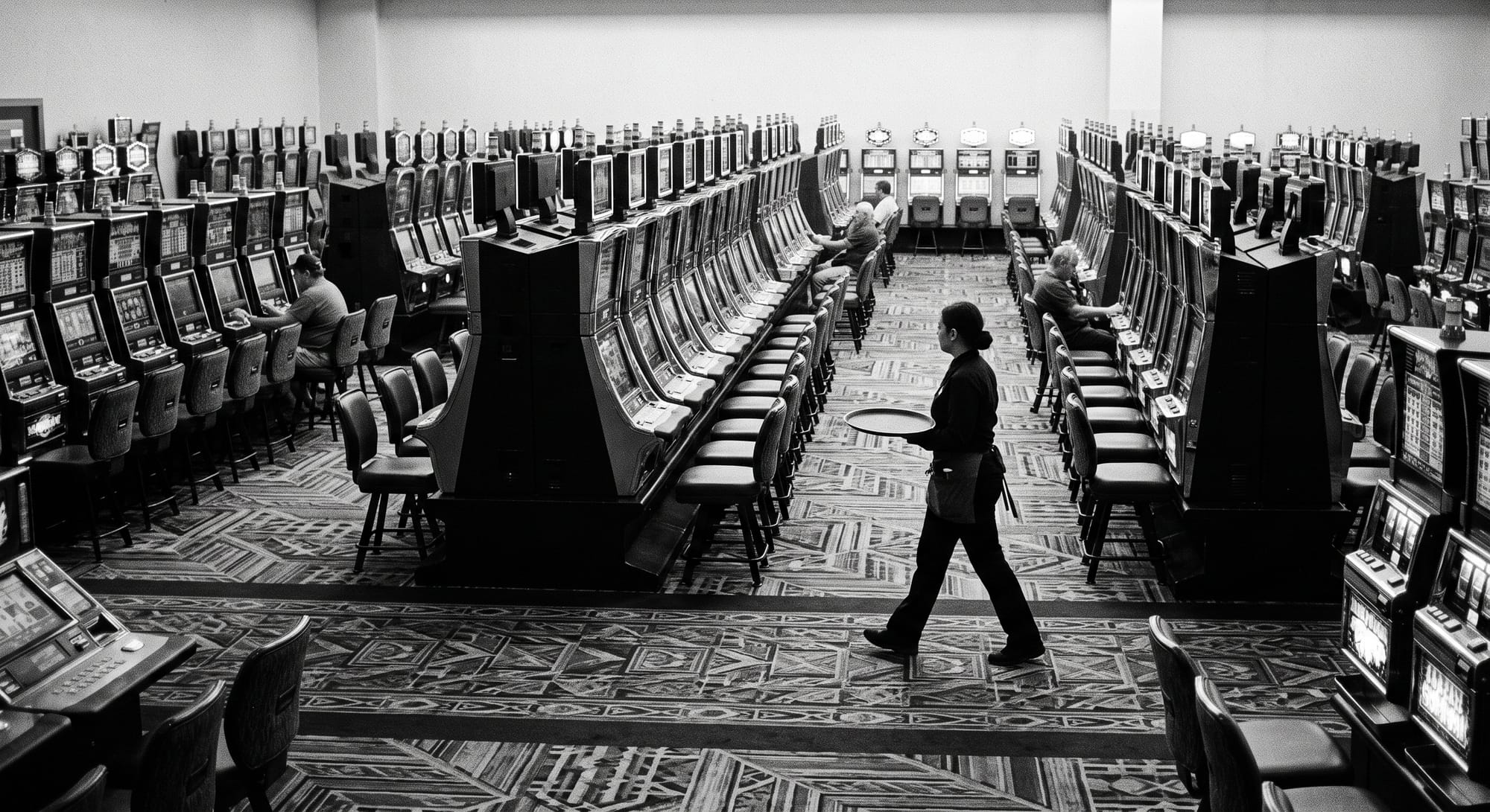 Casino floor with slot machines