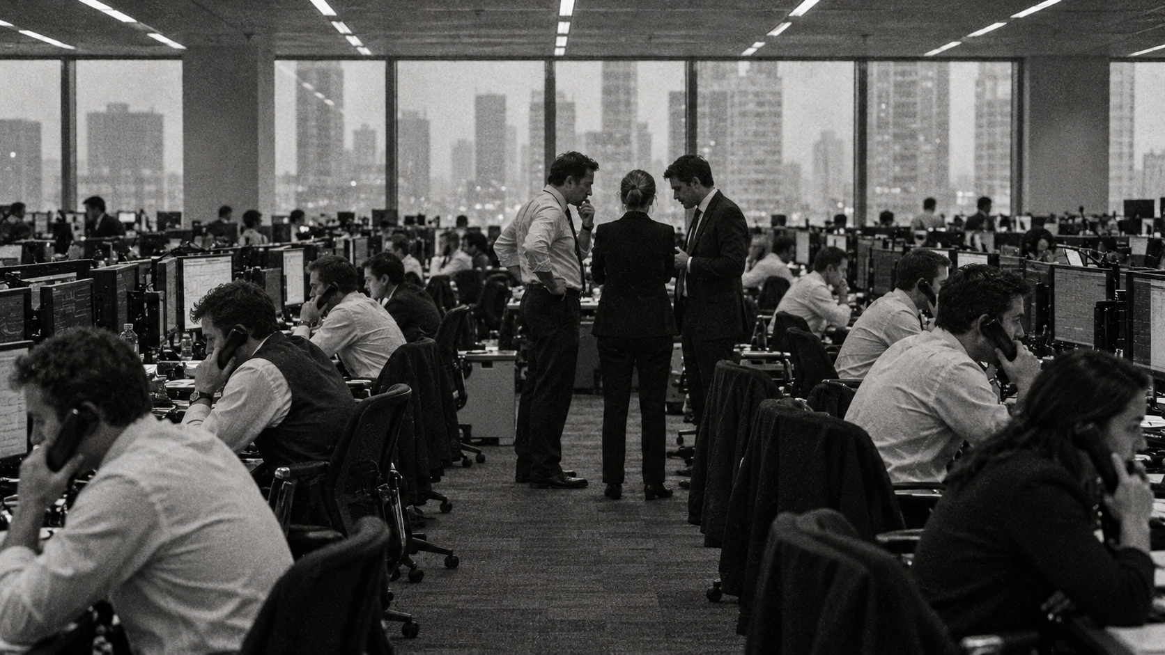 Investment bank trading floor