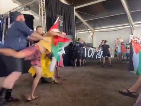 Woodford Folk Festival physically assaulted me for protesting about Palestine... What's the future of events like this?