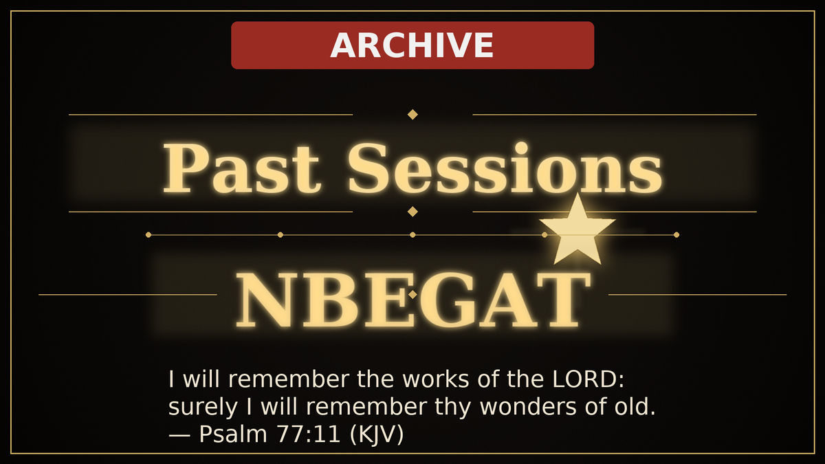 Past Sessions