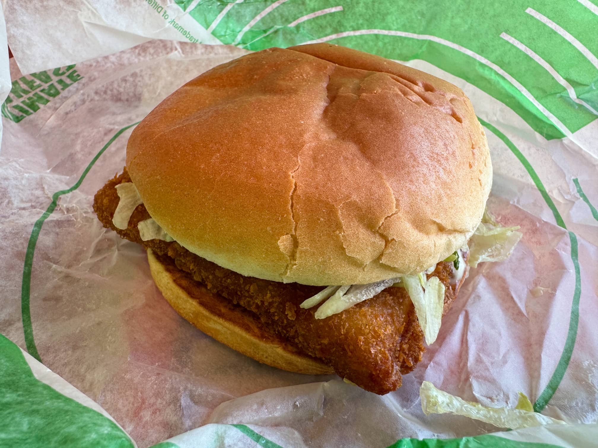 Jack in the Box Fish Sandwich