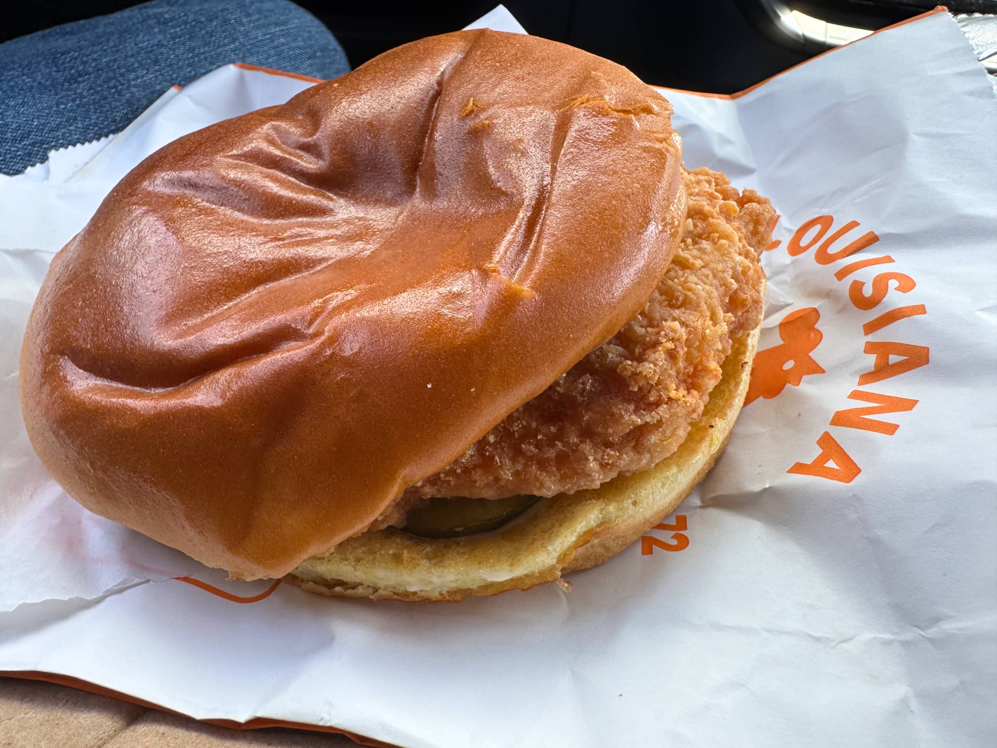 Popeyes Classic Flounder Fish Sandwich