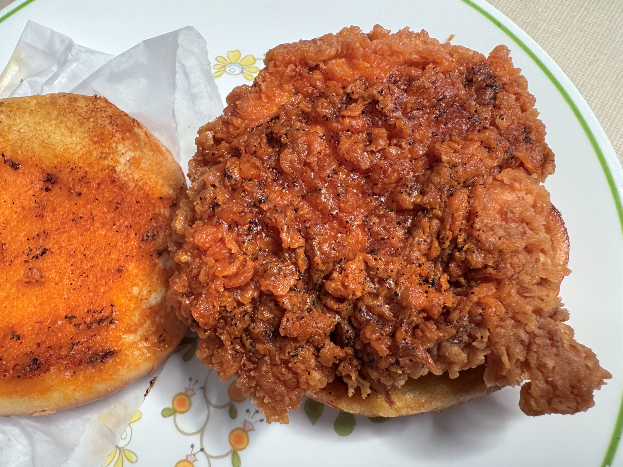 An ever-so-gentle pickle glaze atop the filet.