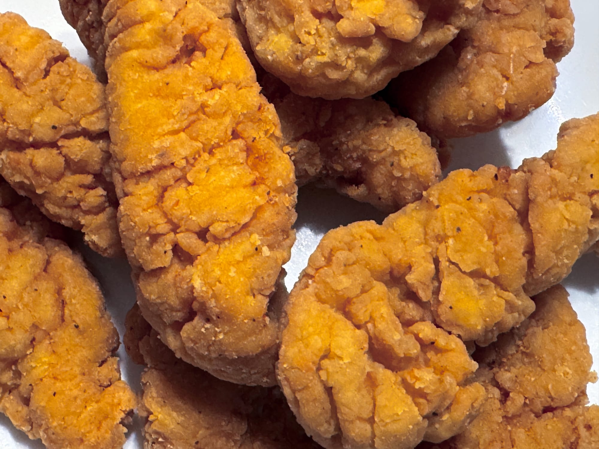 Close up photo of Vons chicken tenders.