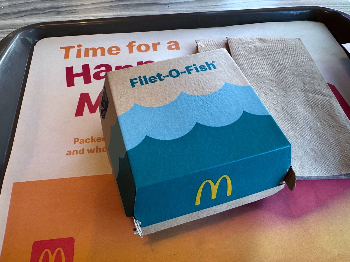 McDonald's Filet-O-Fish container box