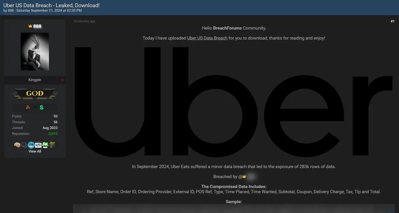 888 Has Allegedly Leaked Data to Uber