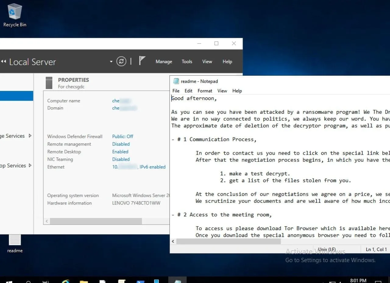 Alleged Ransomware Attack and Data Leak Targeting China Harbour Engineering Company