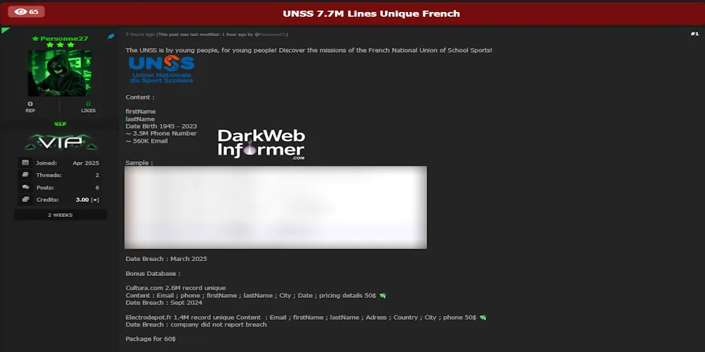 Alleged Data Breach of Electro Depot