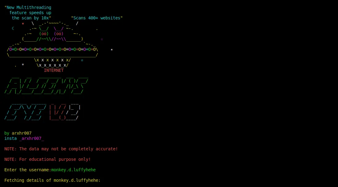 Alien's Eye: Hunt Down 570 Social Media Accounts Using AI