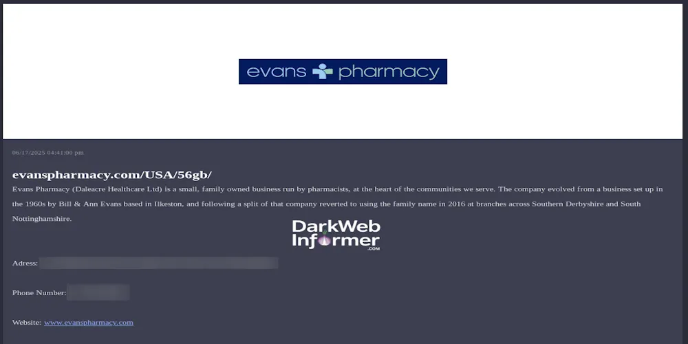 Evans Pharmacy Falls Victim to Kairos Ransomware
