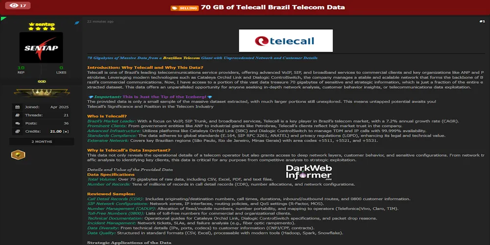 Alleged Sale of Telecall Data
