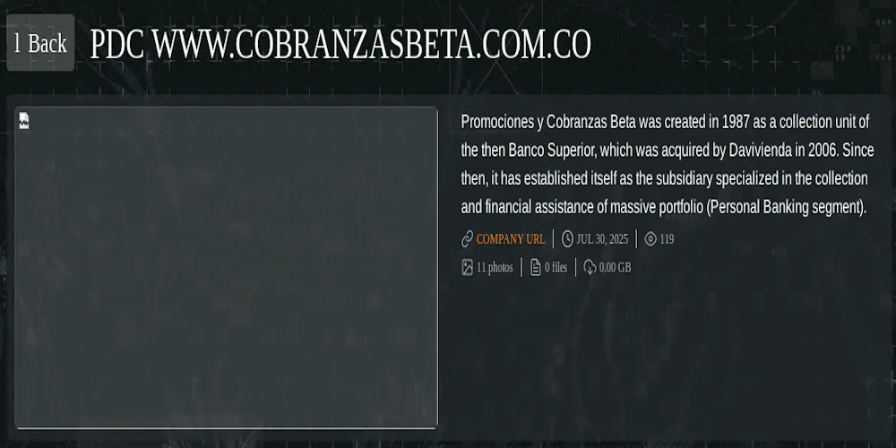 Promociones y Cobranzas Beta S.A Falls Victim to Qilin Ransomware