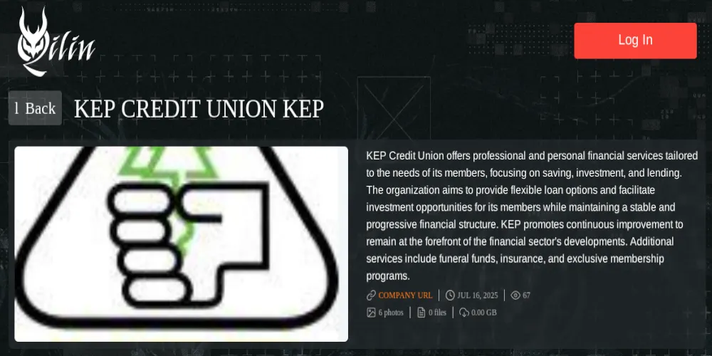 Alleged Qilin Ransomware Attack on KEP Credit Union