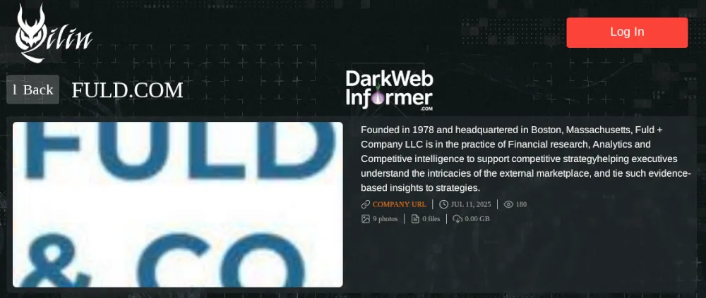 Fuld & Company falls victim to Qilin Ransomware