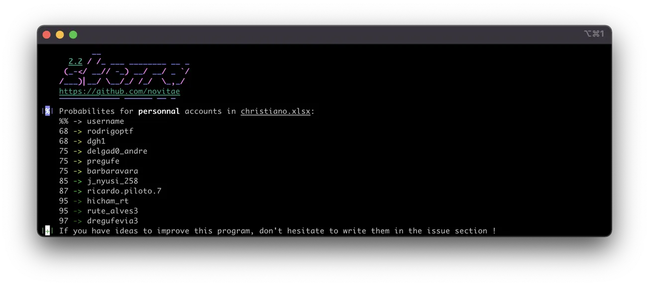 S T E R R A: A unique SOCMINT tool to get information on an Instagram account from its following | followers