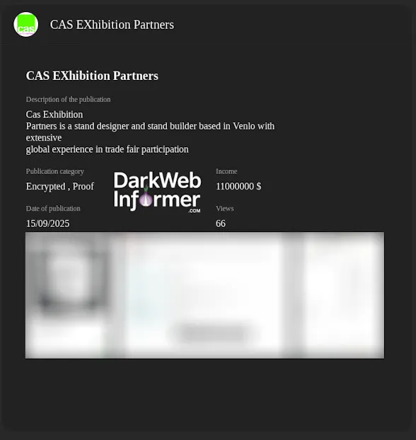 CAS Exhibition Partners Falls Victim to LYNX Ransomware