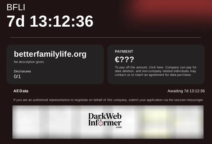 Better Family Life Falls Victim to Kill Security Ransomware