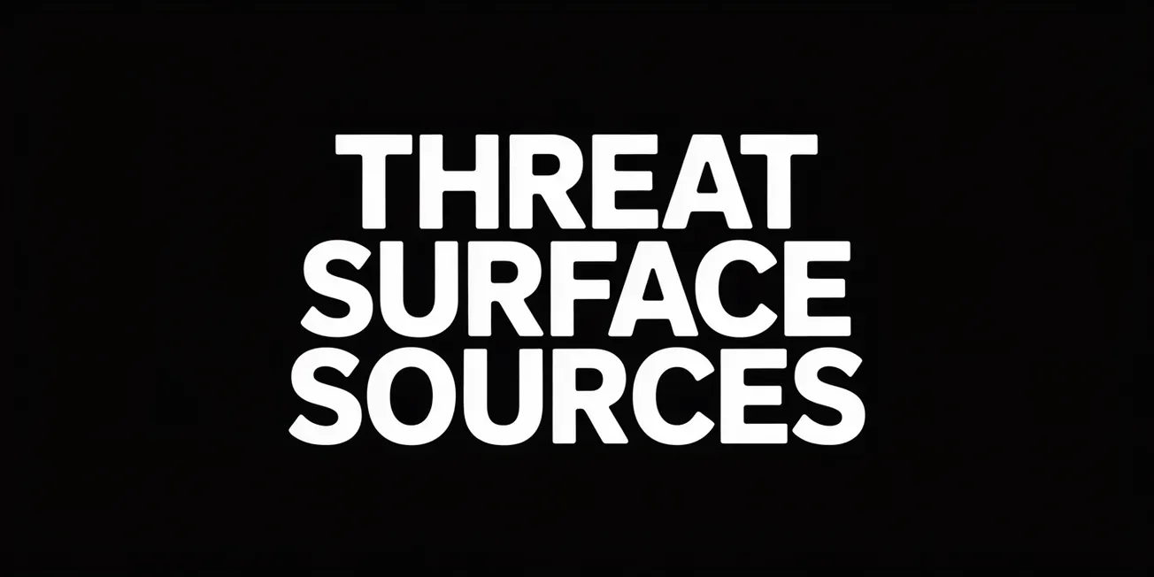 Threat Surface Sources
