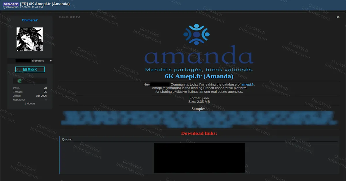 French Real-Estate Co-op Platform Amepi Hit by Alleged 6K-Record Leak