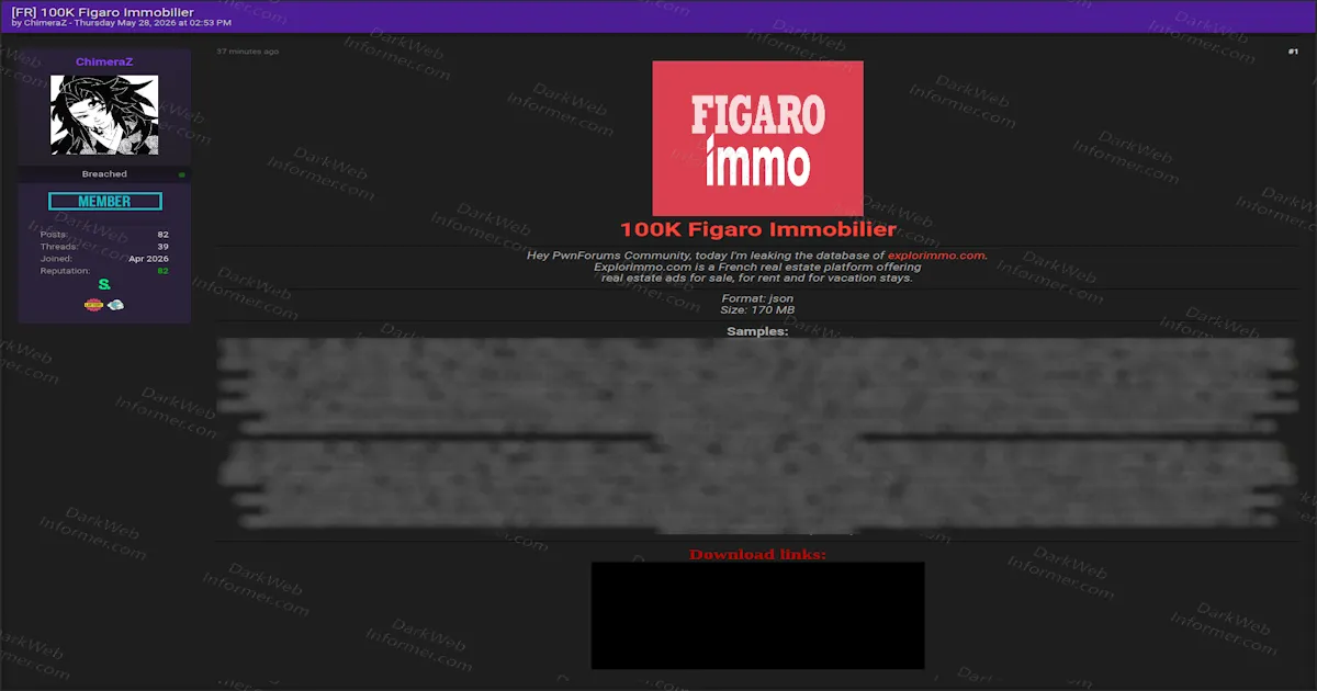 French Real-Estate Platform Figaro Immobilier Hit by Alleged 100K Invoice Leak