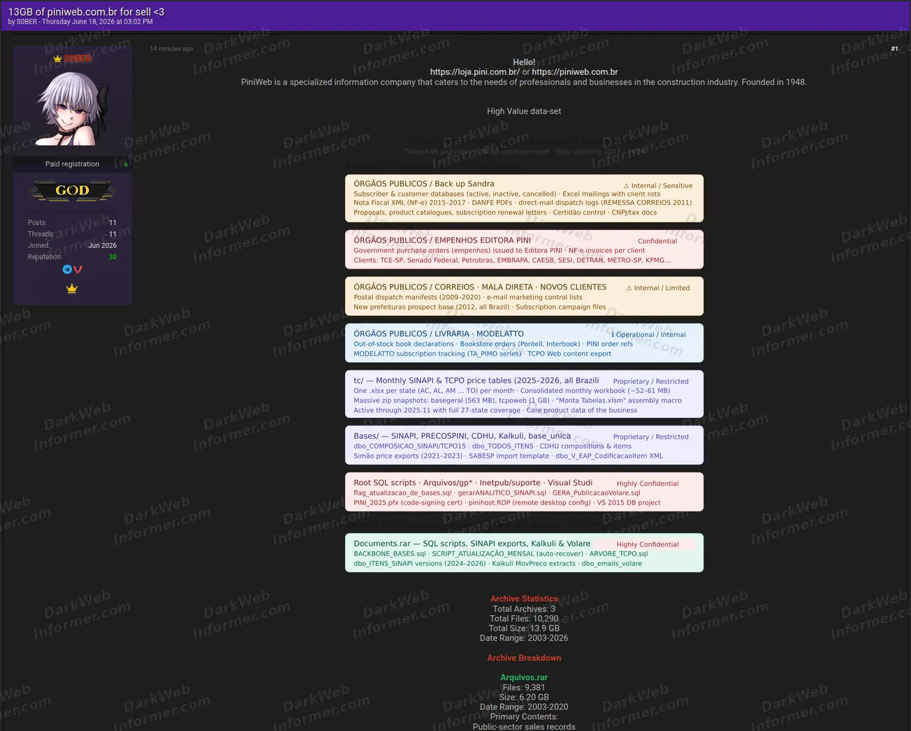 PiniWeb Brazil alleged leak Screenshot 1