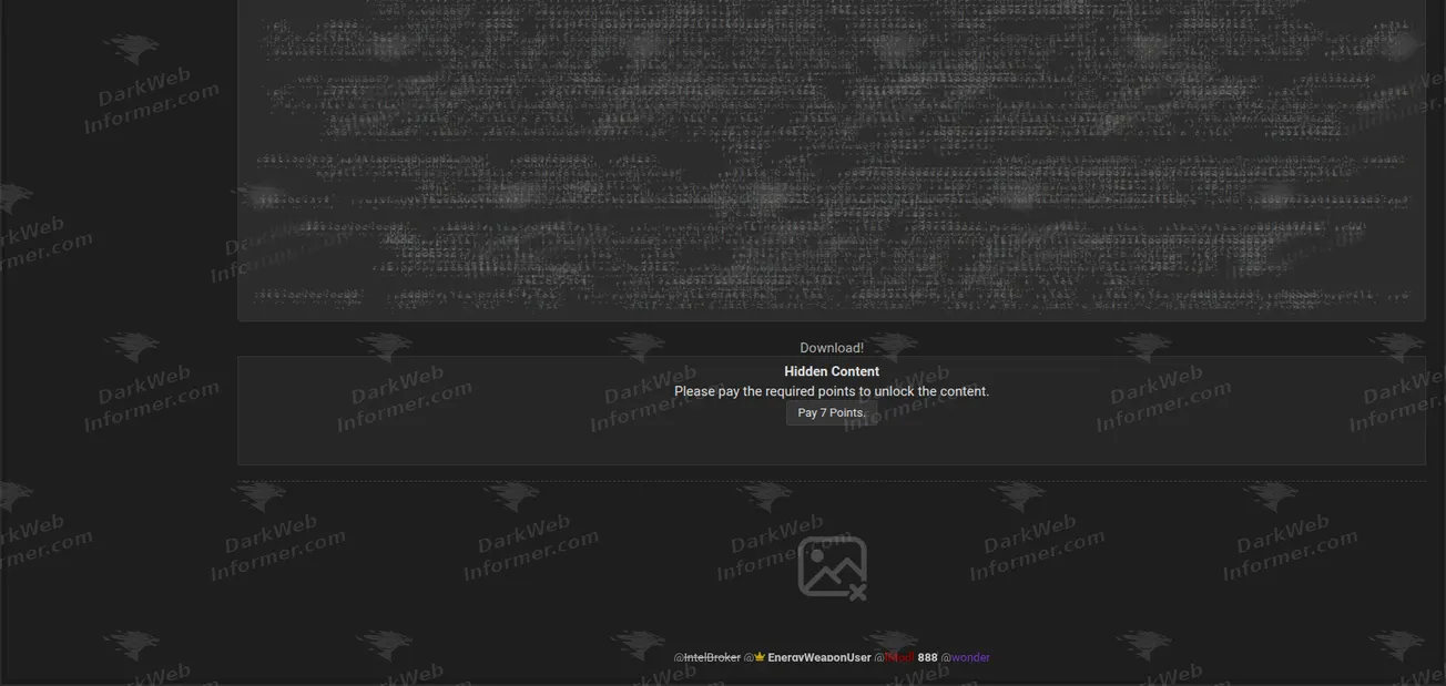 Conasems Brazil health council data breach forum post screenshot, July 2026 (2 of 2)