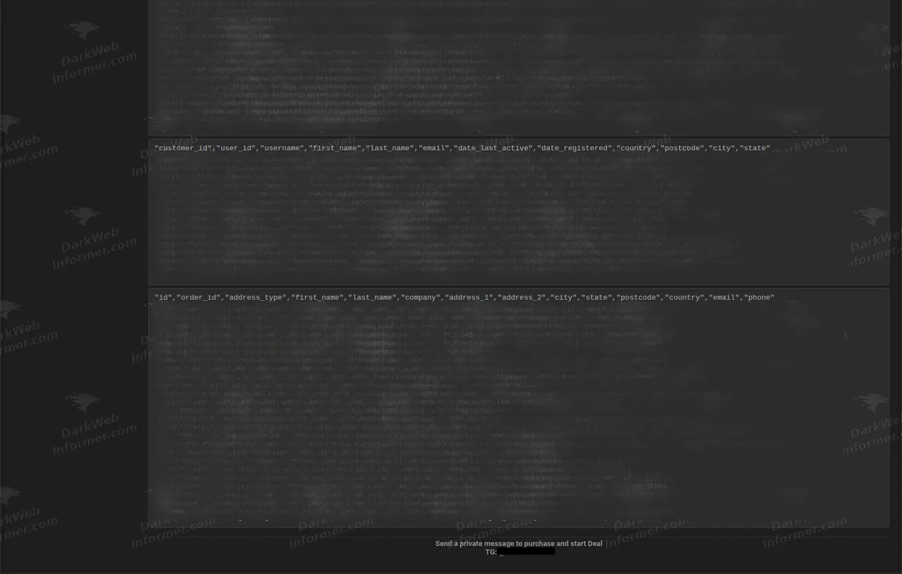 Loja Negócios Digital Brazilian online store data breach forum post screenshot, July 2026 (2 of 2)