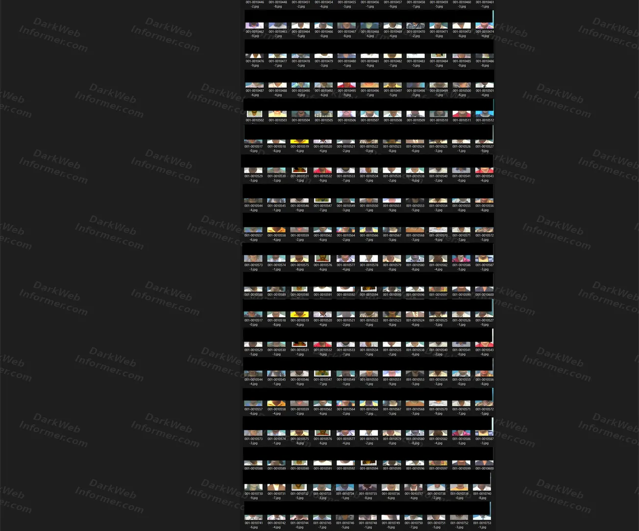 Further sample of identity card photographs included in the post, shown redacted