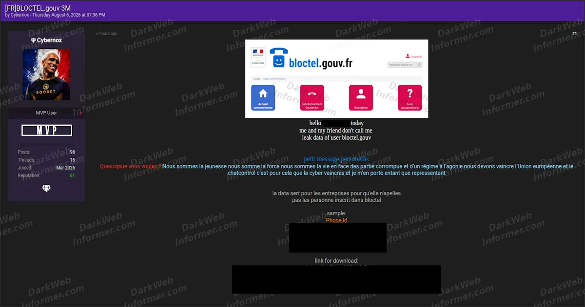 Bloctel Do-Not-Call Register Allegedly Leaked, 3 Million French Phone Numbers Published Free