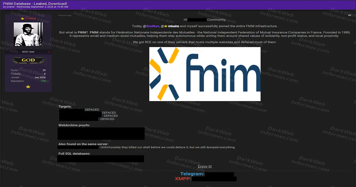 FNIM Sites Defaced and Databases Published After a Single Server Compromise
