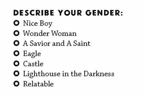 This list of options includes 