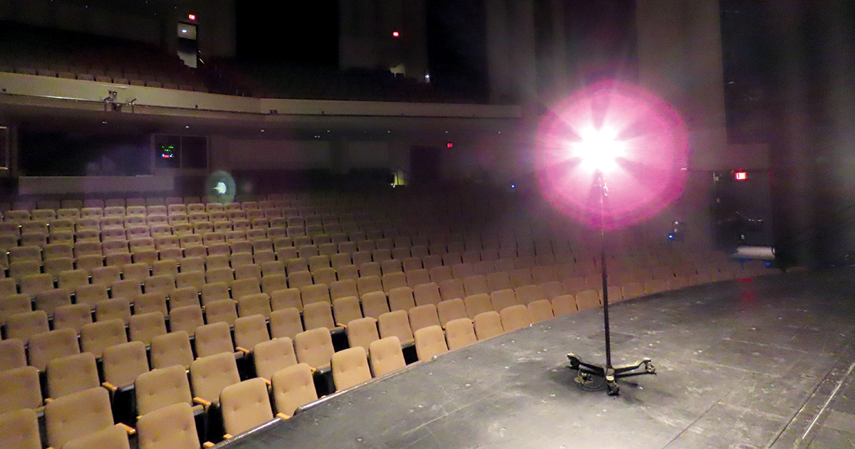 Many theaters set up a 