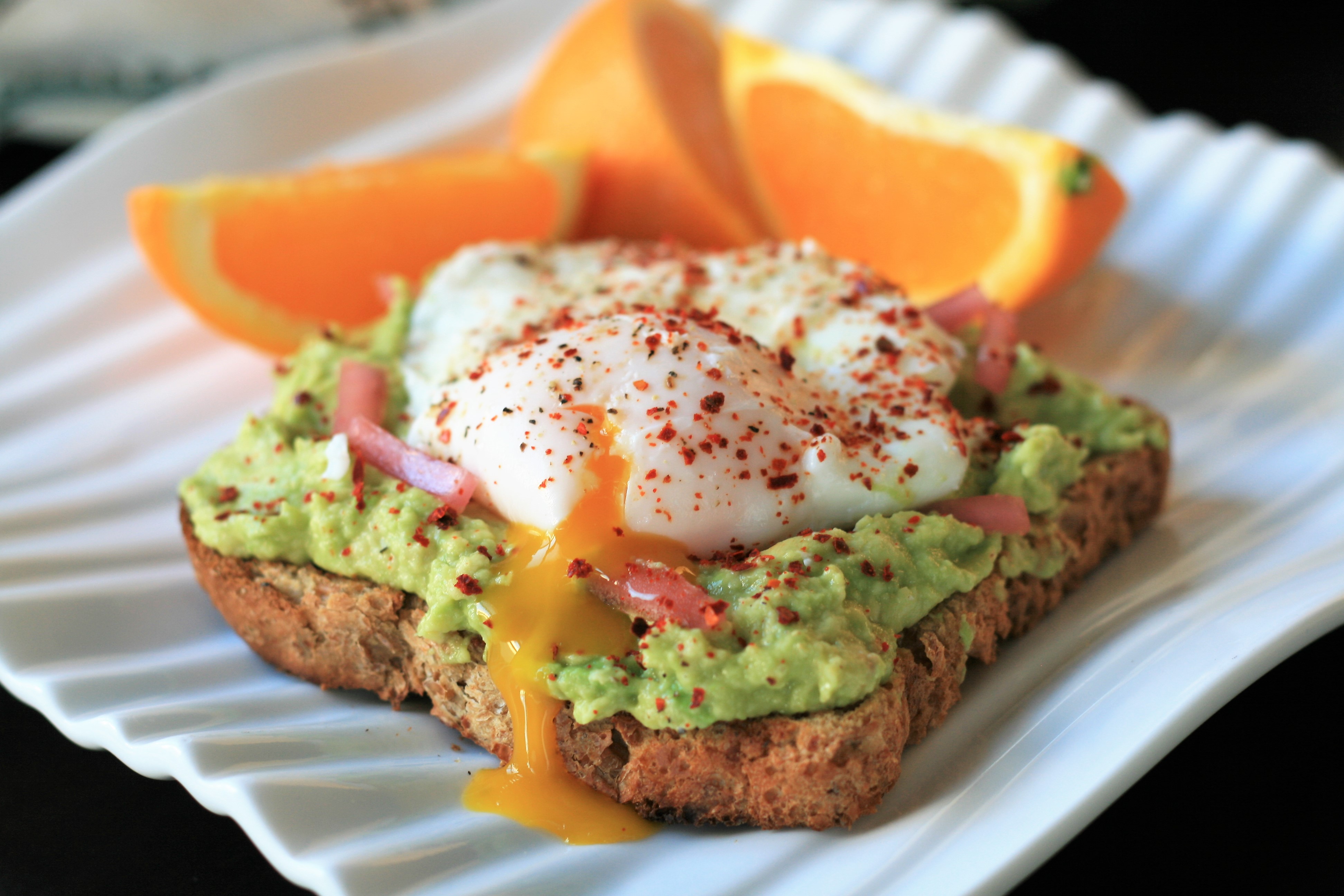 Who serves avocado toast with an orange? Not Emily Rogers! (Credit: AllRecipes)