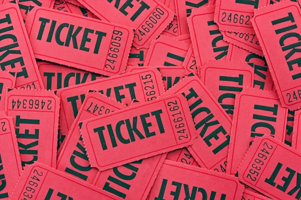 An enormous pile of raffle tickets.