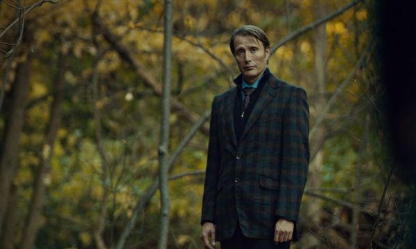 Hannibal Lecter -- as played by Mads Mikkelsen -- hands out in an autumnal forest in a perfectly tailored suit.