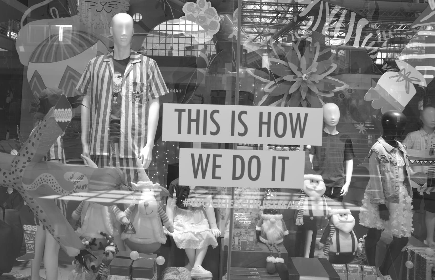 The Woolworths Christmas window at the V&A Waterfront